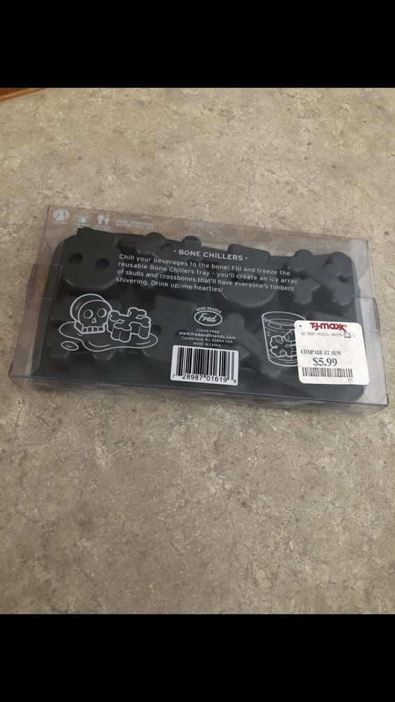 Fred Bone Chillers Ice Cube Tray NEW!