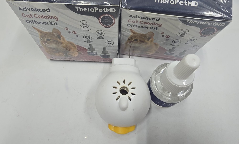 TheraPetMD Advanced Cat Calming Diffuser Kit Pheromone Plug-In 48ml Refill