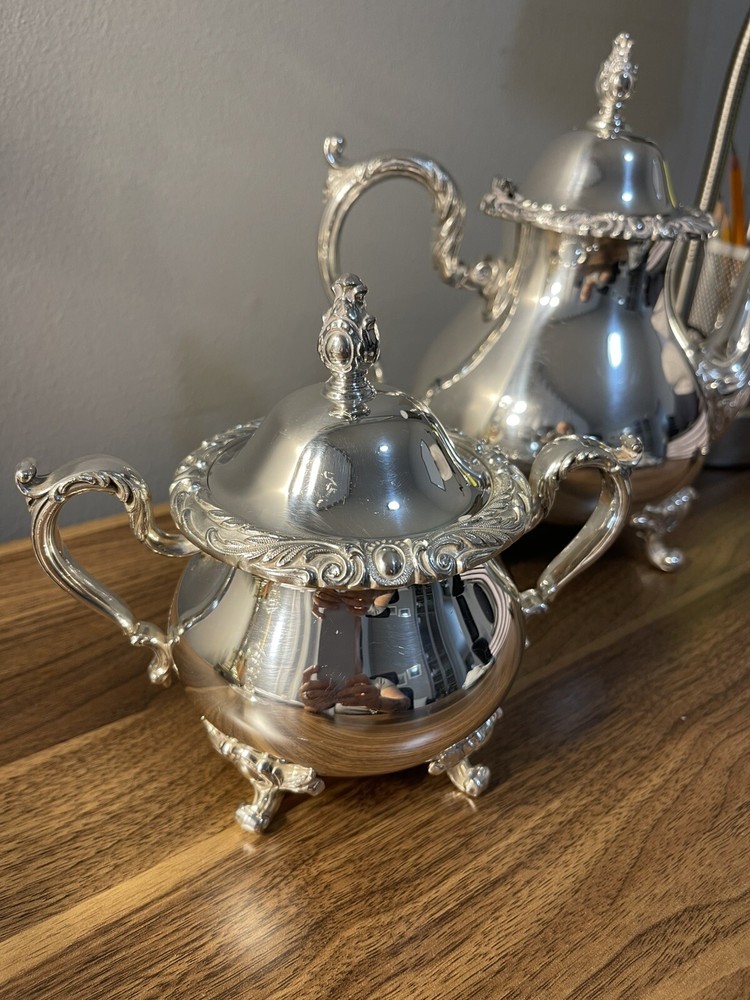 Vintage Webster Wilcox Coffee Pot Tea Pot Sugar Dish Set