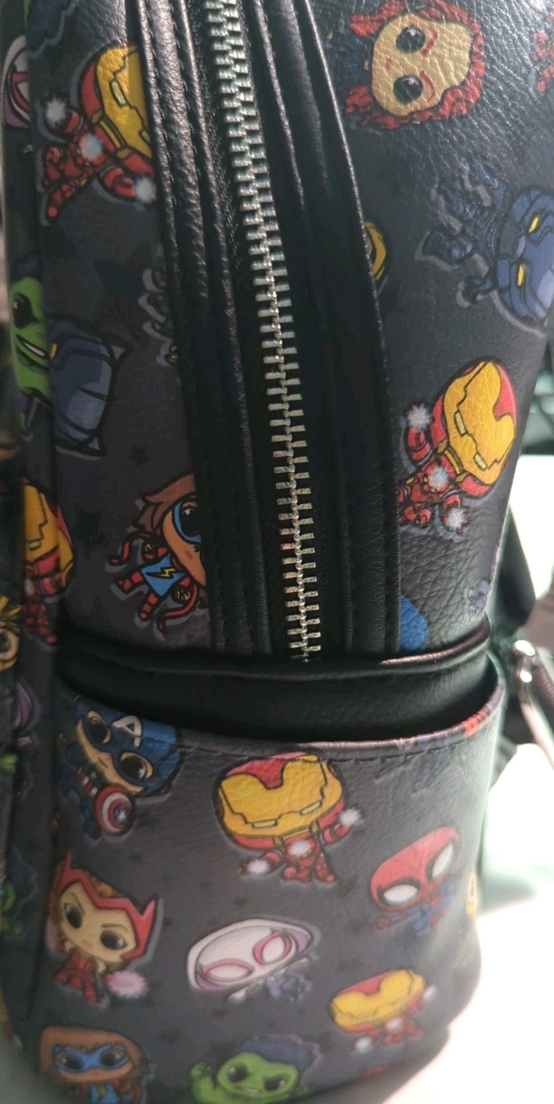 Loungefly Marvel Mini Backpack Avengers Chibi All Over Print NWT Spider-Man Iron