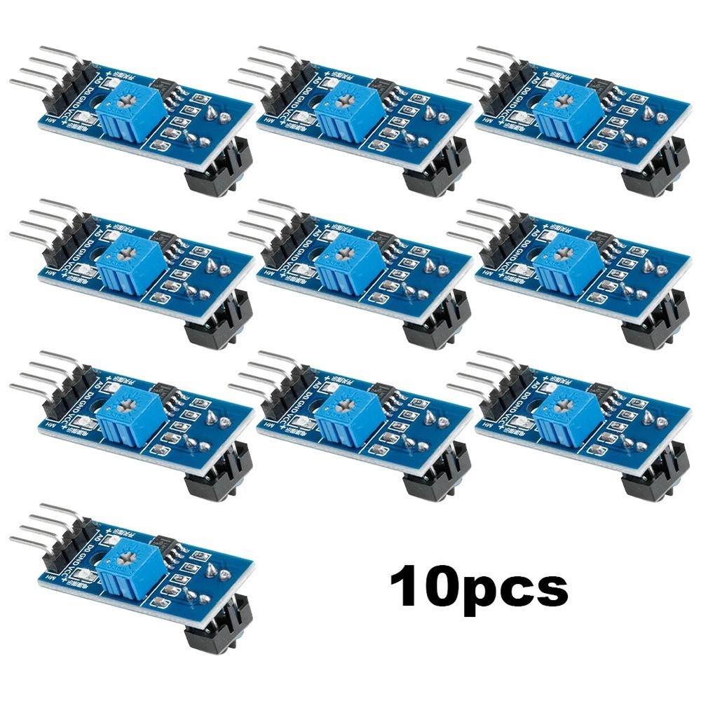 10 pcs TCRT5000 Infrared Sensor Modules with Adjustable Sensitivity for Robots