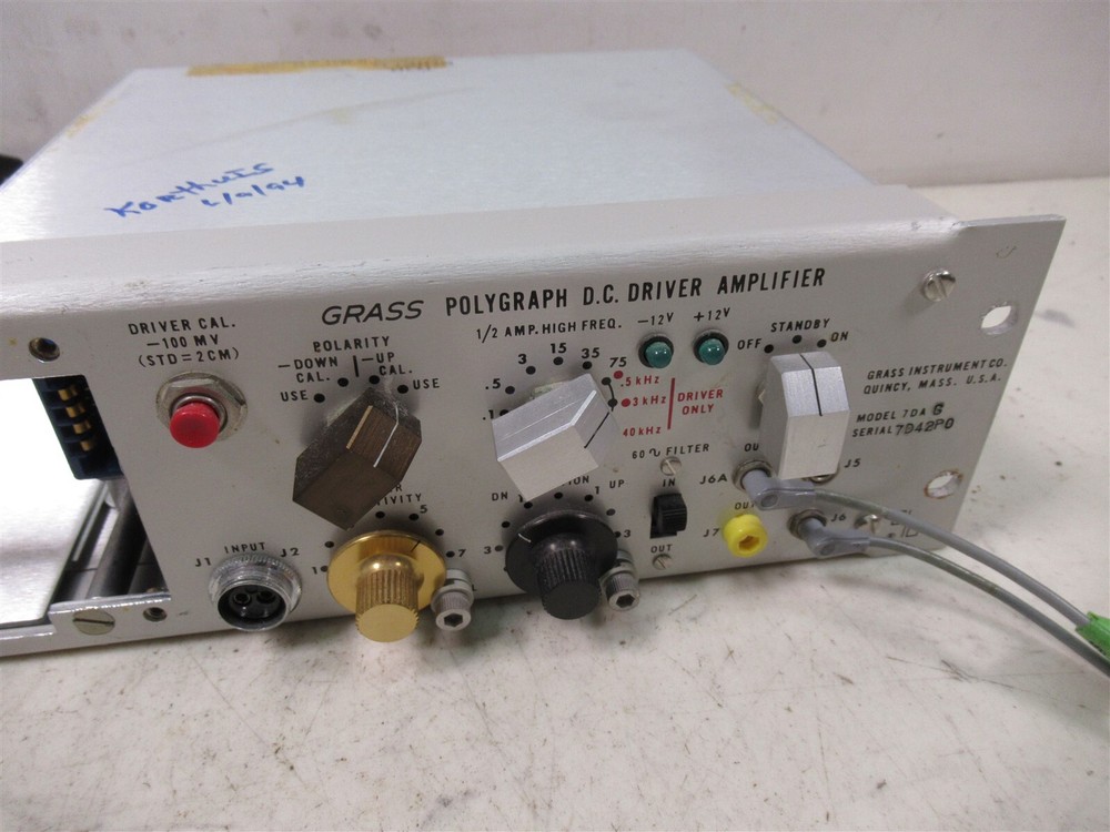 GRASS Polygraph D.C. Driver Amplifier 7DAG Rackmount Vintage Laboratory Device