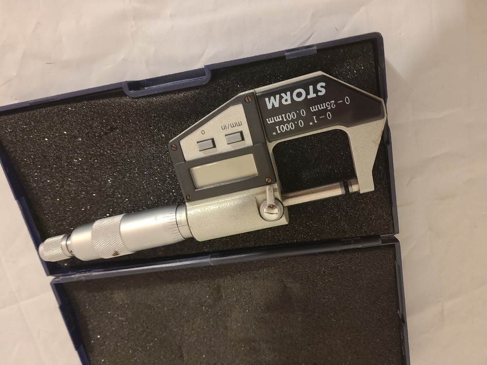 Central Tools 3M301 Storm Micrometer Electric Digital 0-1" New