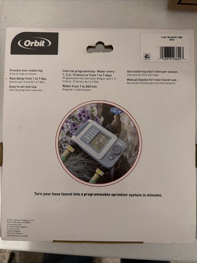Orbit Irrigation 2 Port Digital High Flow Timer (26622)