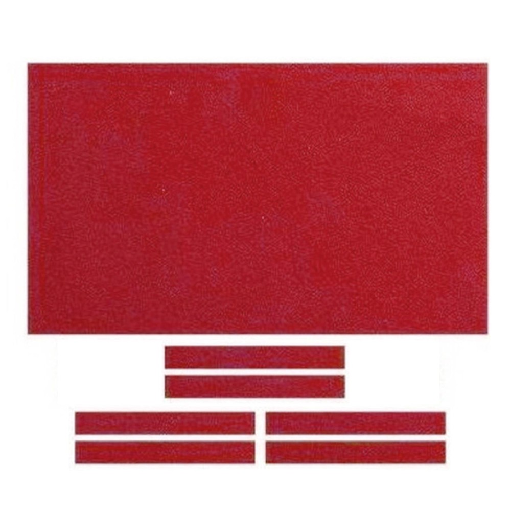 Billiards Pool Tablecloth with Cushion Strips 7ft Red