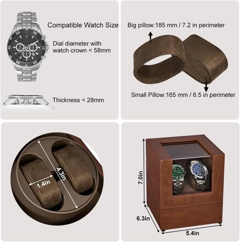 Automatic Watch Winder for 2 Watches