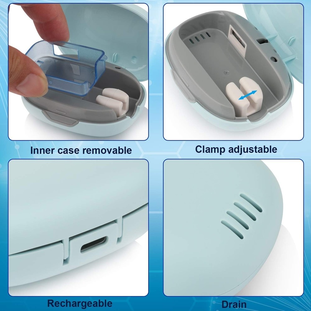 Automatic Toothbrush Holder with UVC Sanitization