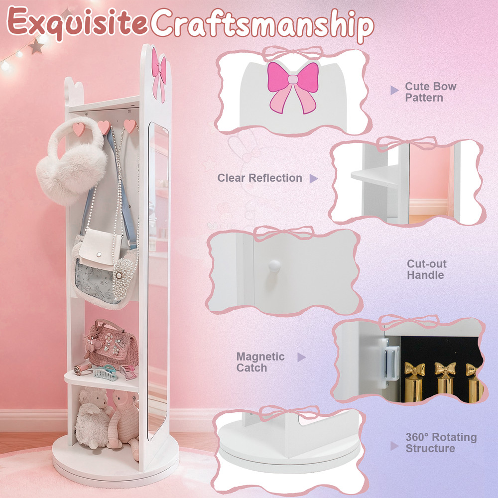 White, bow-patterned, MDF (medium-density fiberboard) painted finish