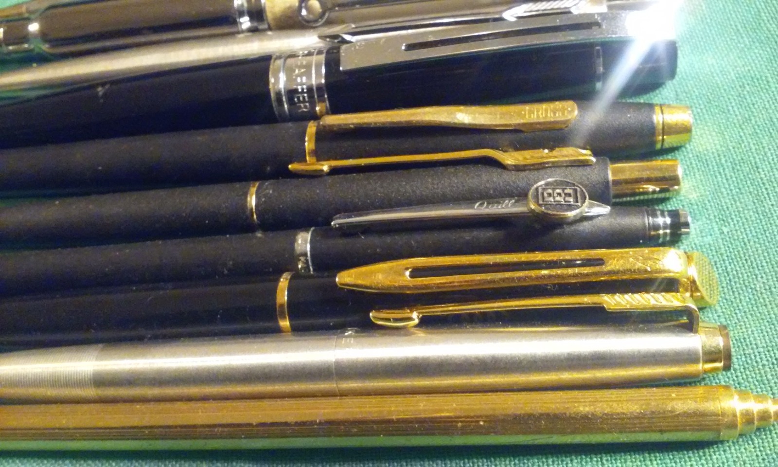 Junk Drawer Lot 12 Retro Quality PENS & Mechanical Pencils Cross Parker Sheaffer