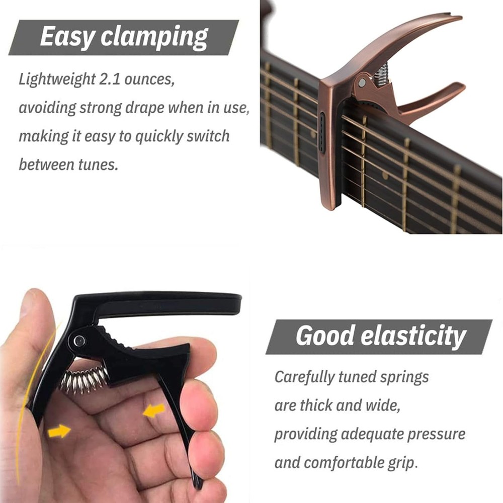 Modern 3in1 Guitar Capo & Picks Bundle - Advanced Performance Accessories