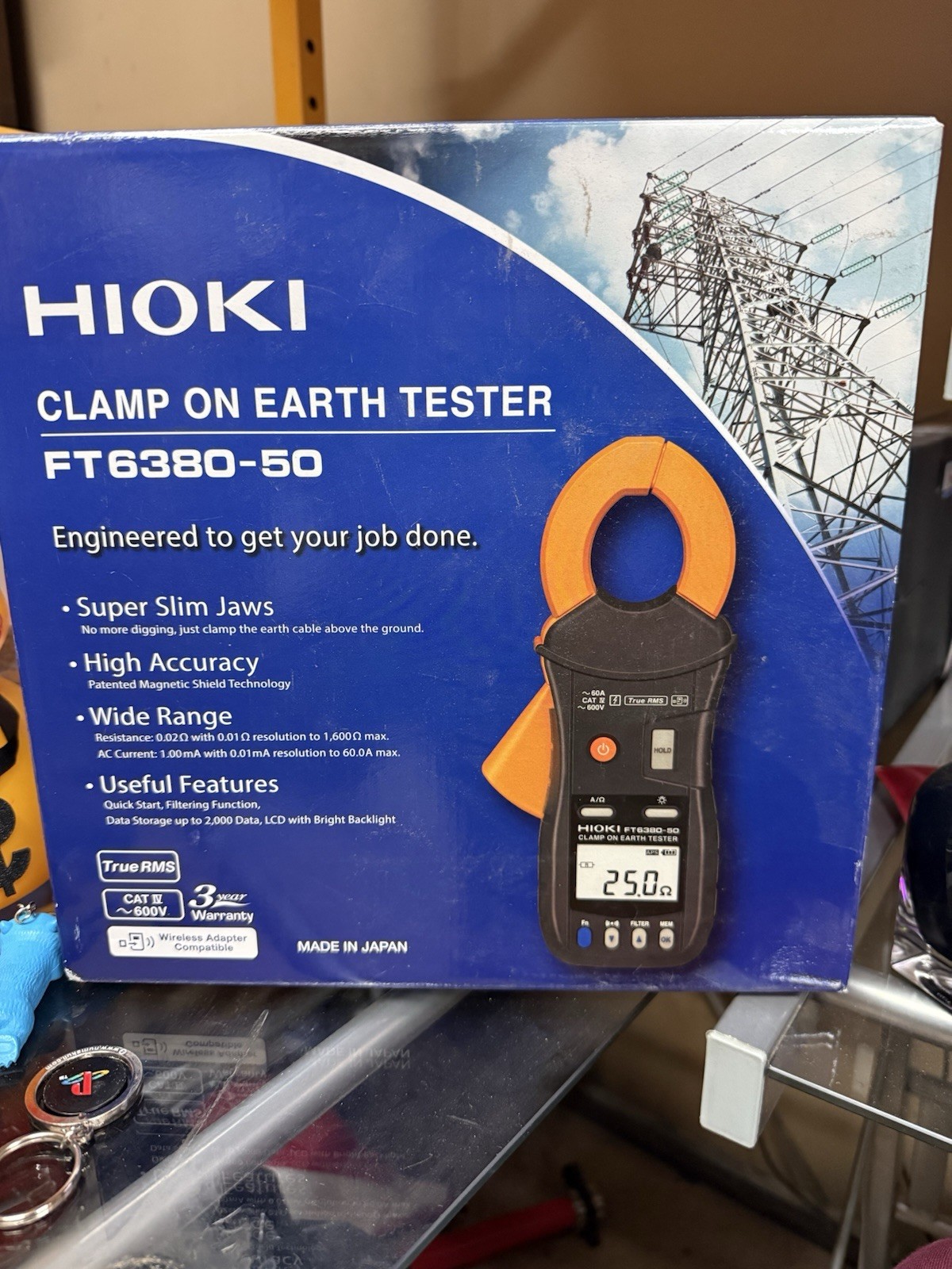 HIOKI FT6380-50 Clamp On EARTH TESTER 0.20 Ω -1600 Ω Ground Resistance Tester