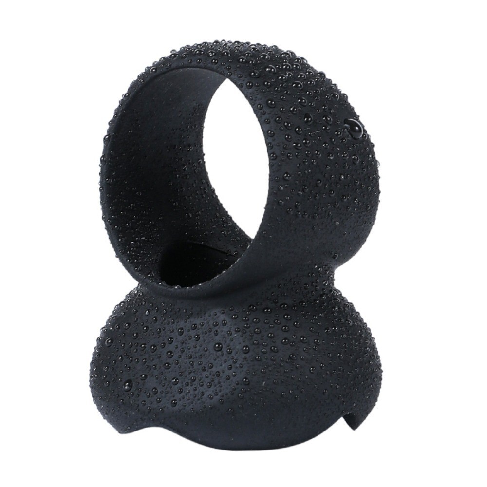 Silicone Ball Stretcher Enhancer Squeeze Scrotum Testicle Ring Delay Ejaculation