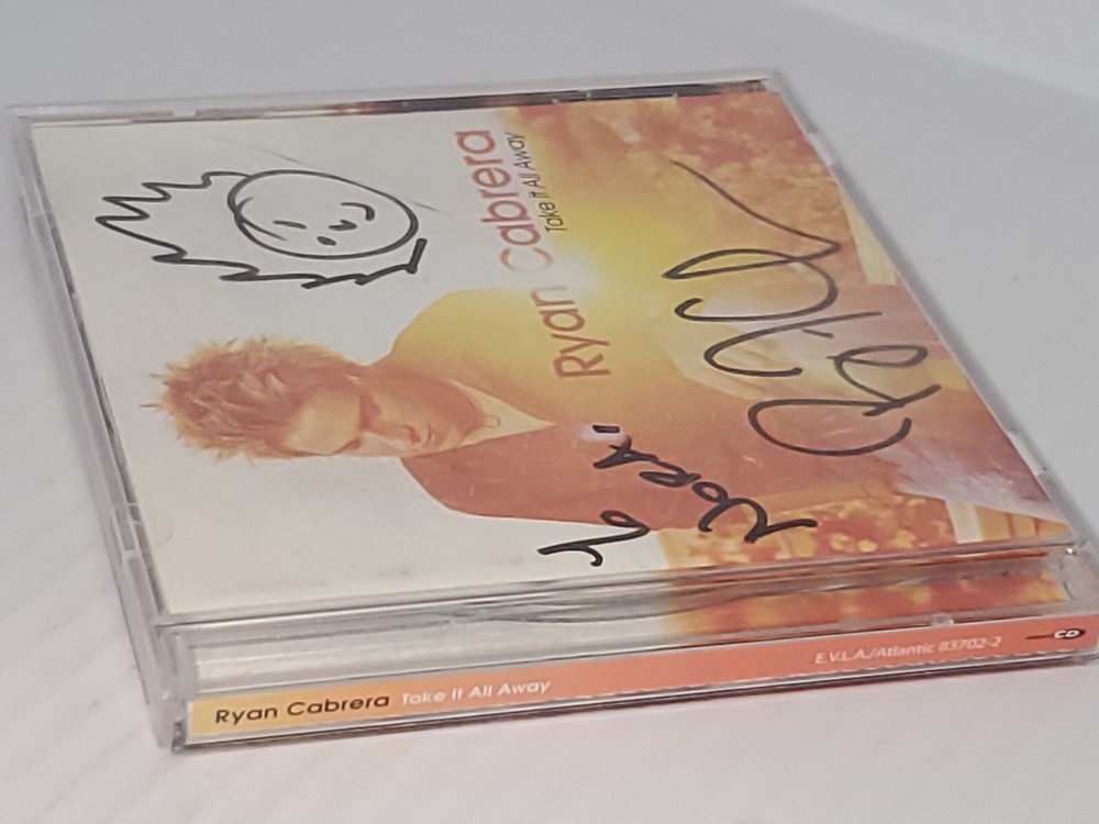 Ryan Cabrera, Take It All Away CD. SIGNED RARE