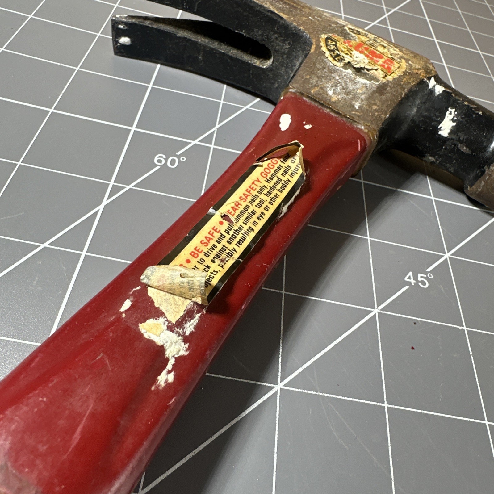 Early Plumb 20 Oz Framing Rip Claw Hammer Fiberglass Handle Permabond USA