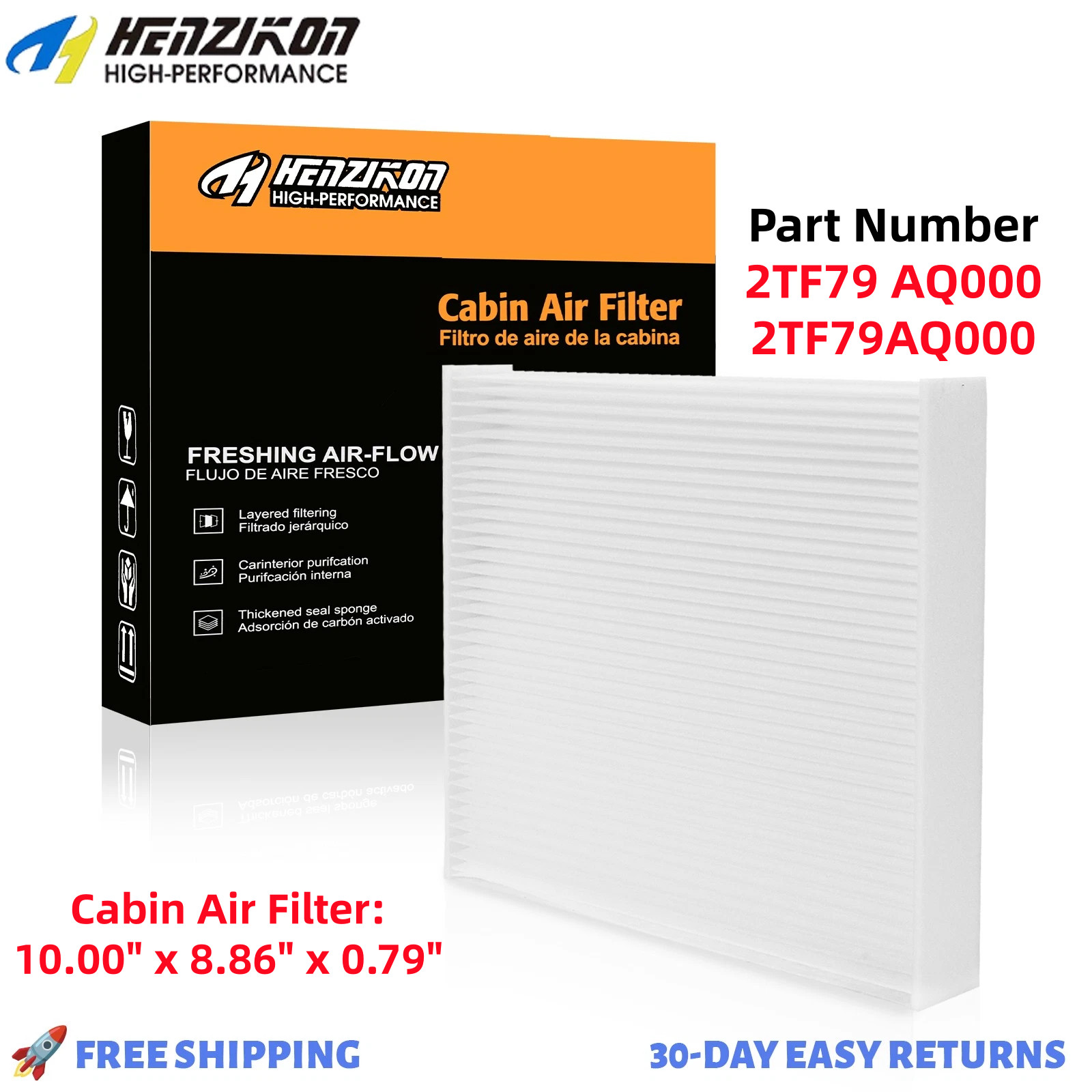 Cabin Air Filter for Hyundai Santa Fe Azera Sonata Kia Optima Sedona GMC Terrain