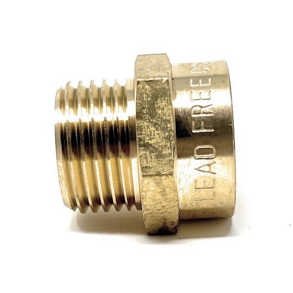 G Thread (Metric BSPP) Male to NPT Female Adapter - Lead Free (1/2" x 1/2")