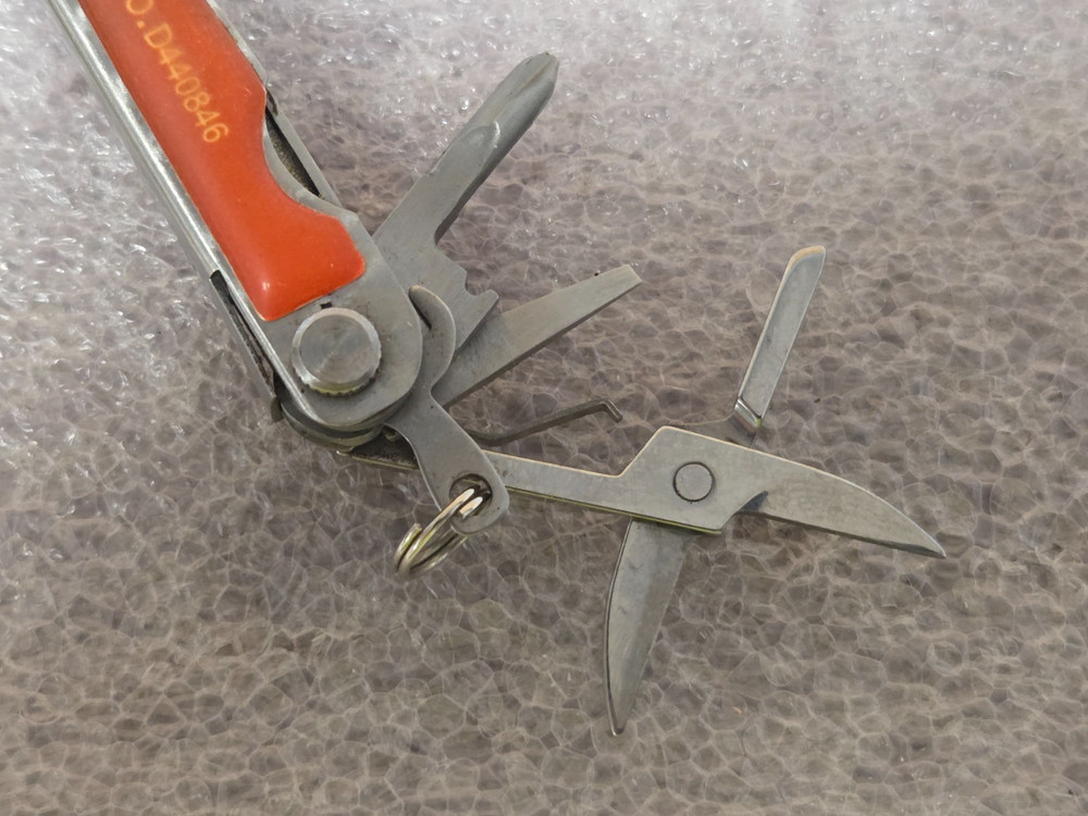 SHEFFIELD MULTI TOOL - PLIERS, SCREWDRIVER, SCISSORS, KNIFE & FILE - ORANGE