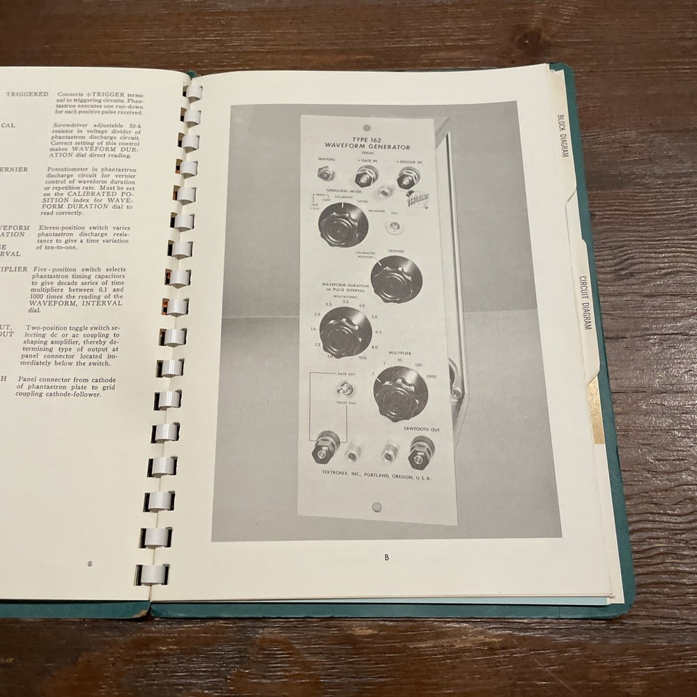 Tektronix Type 162 Waveform Generator Instruction Manual
