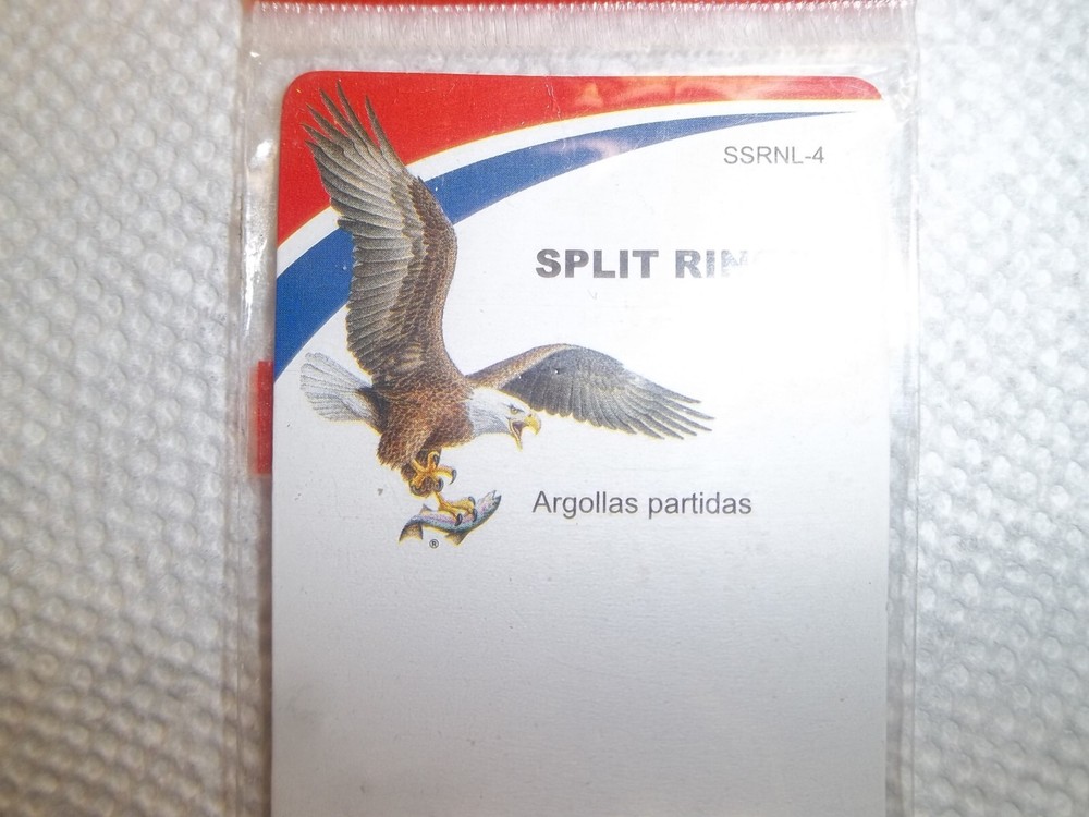 Eagle Claw Split Rings 8pk SIZE-4 NEW (4468)