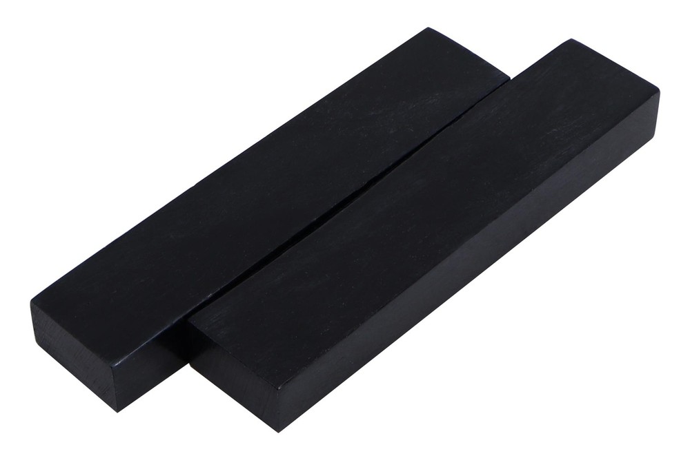 Bone Nut Blanks - Dyed Black - 2.22" x .47" x .25" - 2 pack