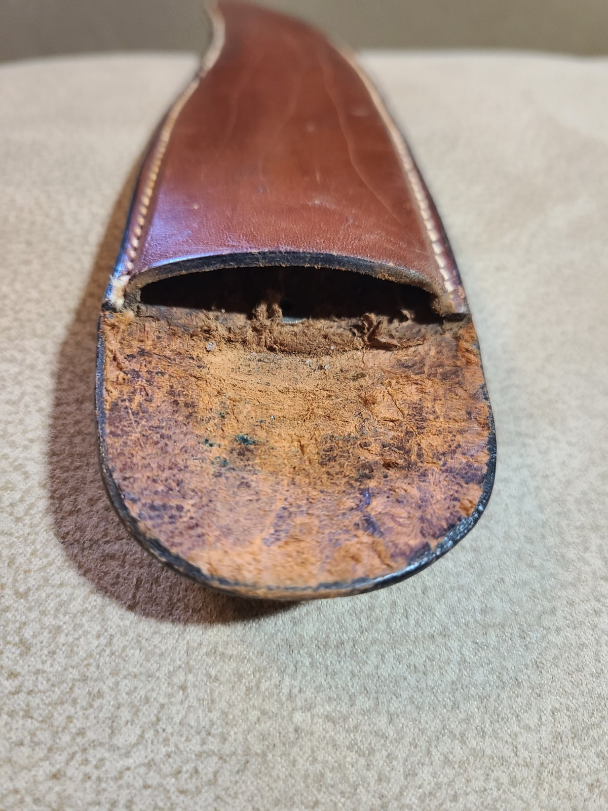 Vintage Scorpion Blade Antique Mexican Knife With Bull Horn Handle Circa 1890's