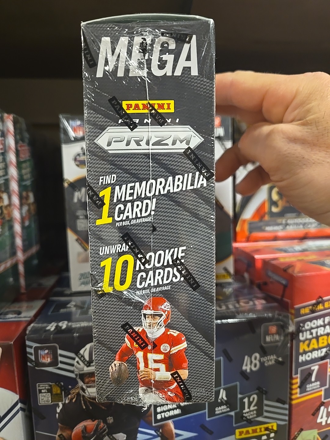 2025 Panini Prizm Football Mega Box FACTORY SEALED Neon Green Pulsar 1 Mem Avg