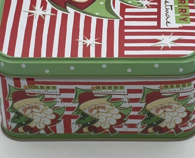 Christmas Cookie Candy Tin