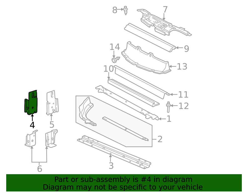 Genuine GM Lower Bracket 22651555