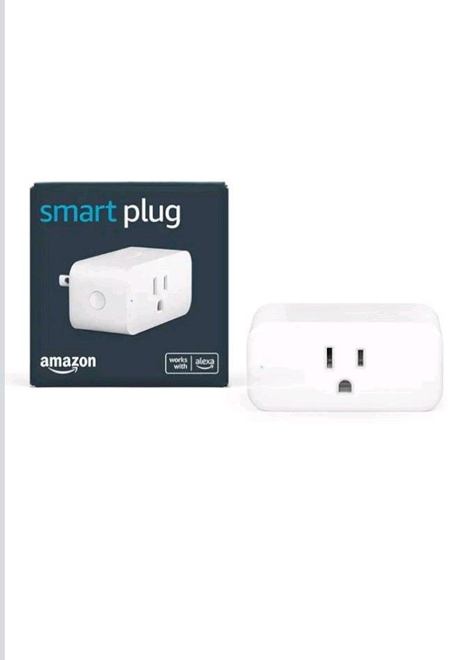 Amazon Smart Plug Wi-Fi App-Controlled Alexa Compatible White Indoor