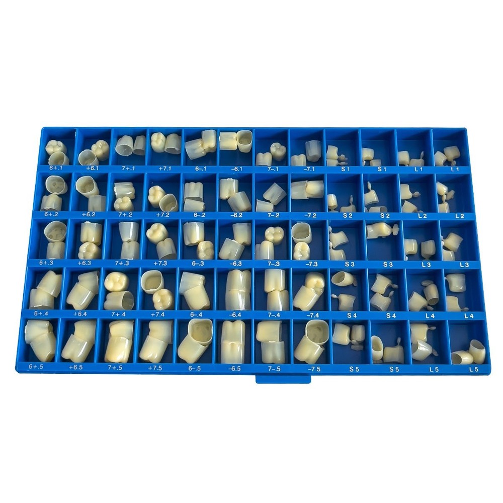 Polycarbonate Crowns, Premolars & Molar, 120/Kit