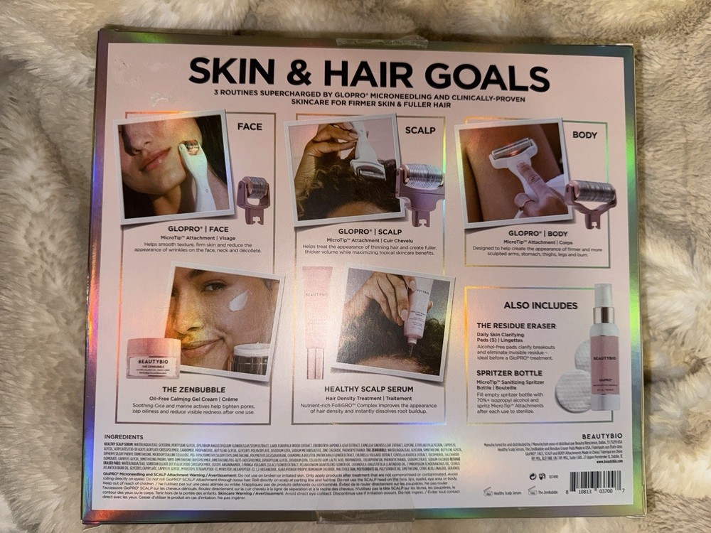 Beautybio Microneedle Set With Red Light Therapy