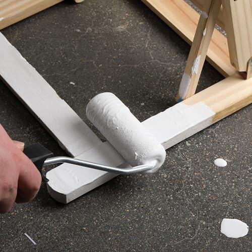 Paint Roller Tray 4 inch, 20 Pcs Disposable Plastic Liners, 1 Pcs Roller Frame