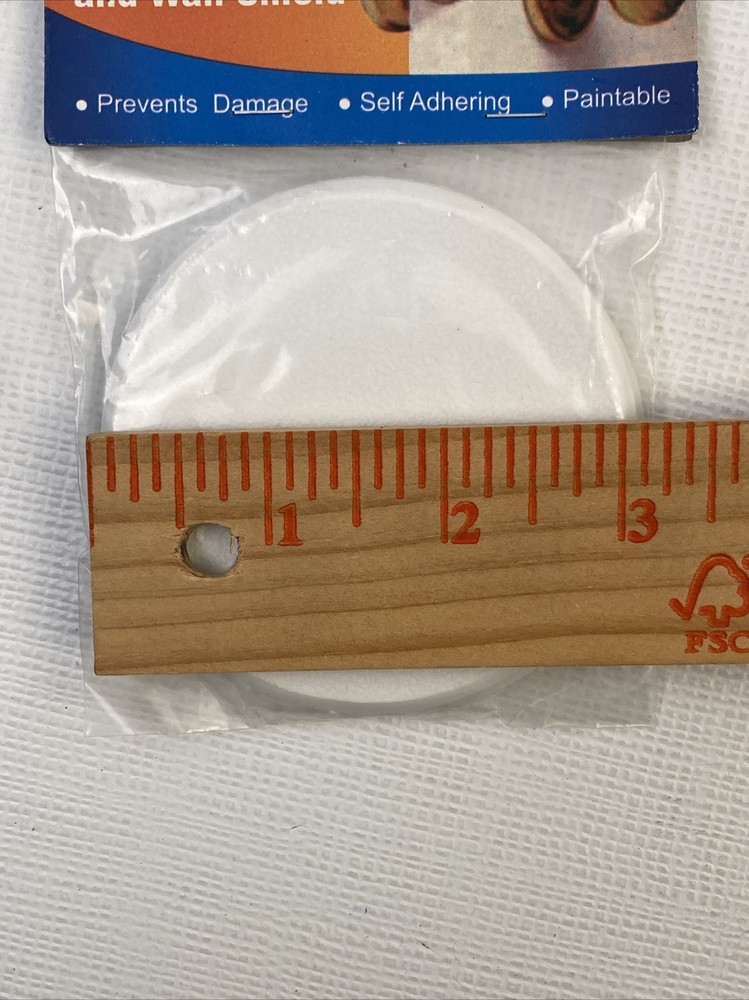 3 Packs HomeLife Essentials 2pc Wall Shield for Door Knobs and Pulls 3.25"