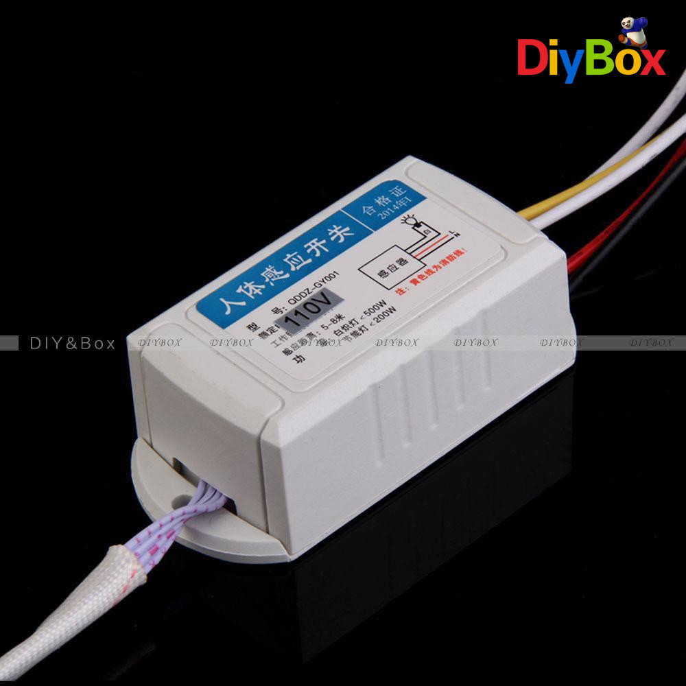 IR Infrared Body Motion Sensor Automatic Auto Light Lamp Control Switch 110/220V