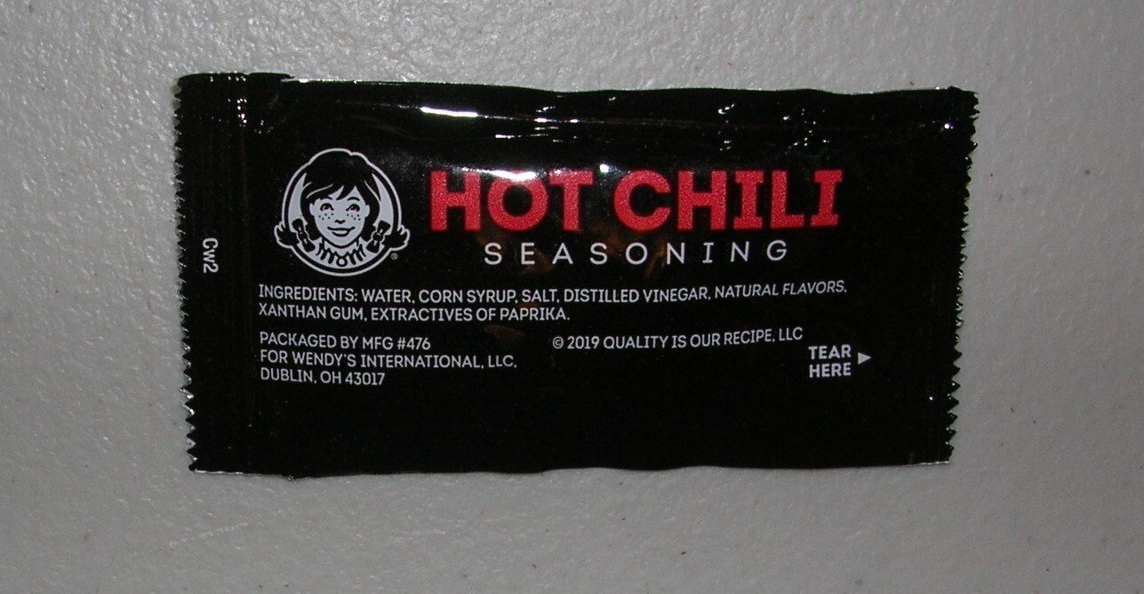 (50 Packets) Wendy's Hot Chili Seasoning Sauce Packets Wendys - Lot of 50 Packs