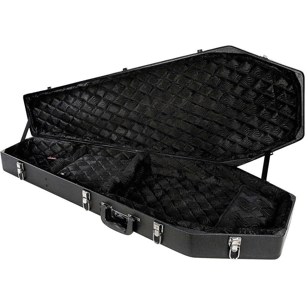 Coffin Case Guitar Case Black Black LN