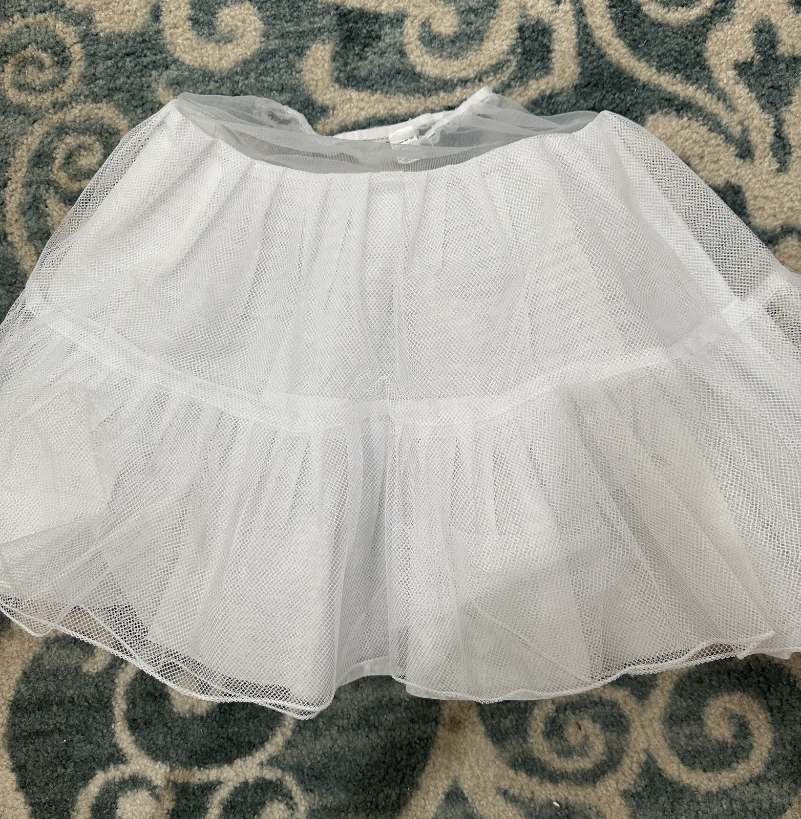 3 Layers Girls Slip Flower Girl Petticoat Crinoline Hoopless Skirt Underskirt