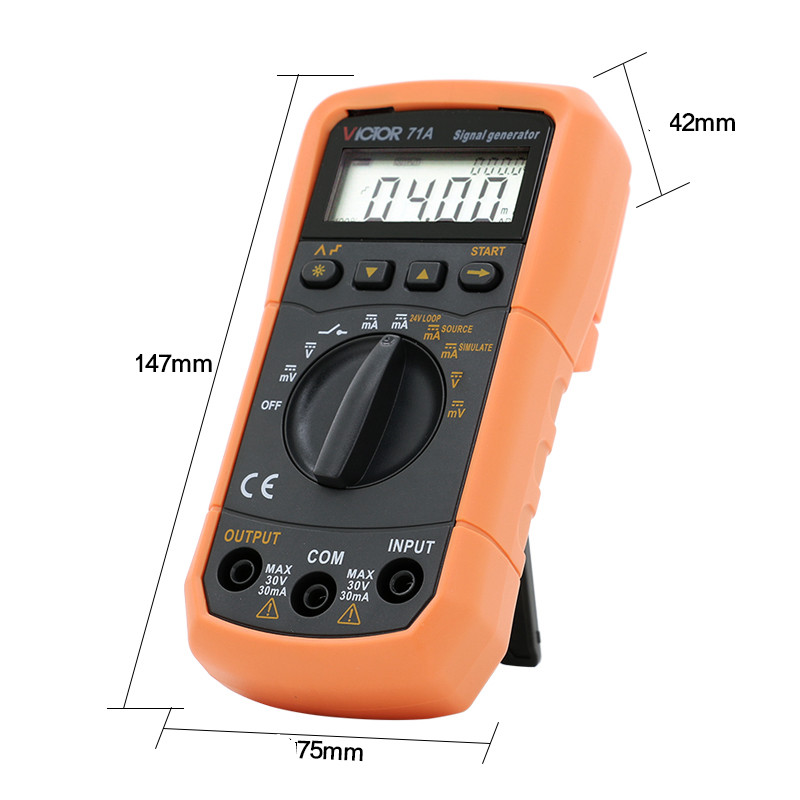 24V Loop Step Output Simulator Meter DC Voltage Current Signal Generator Source