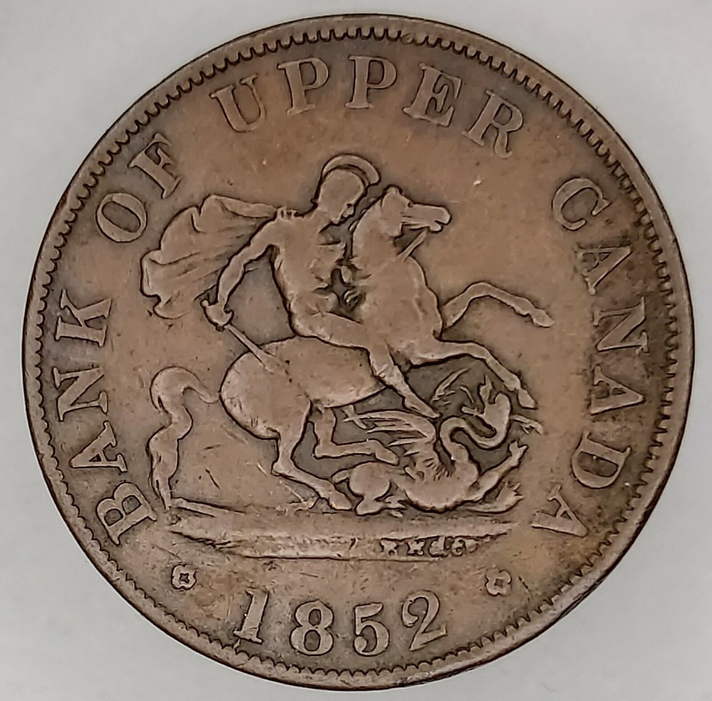 UPPER CANADA -  Penny Token - 1852 F