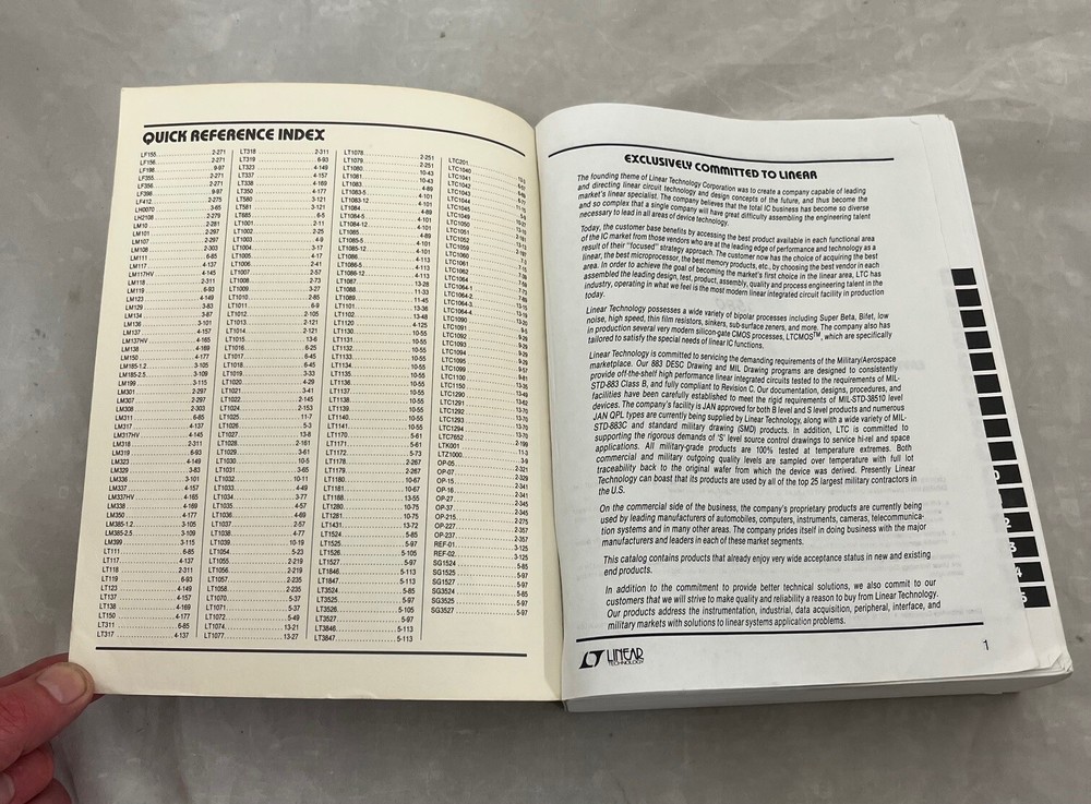 Linear Technology Corporation - 1990 Linear Databook, Great Shape!