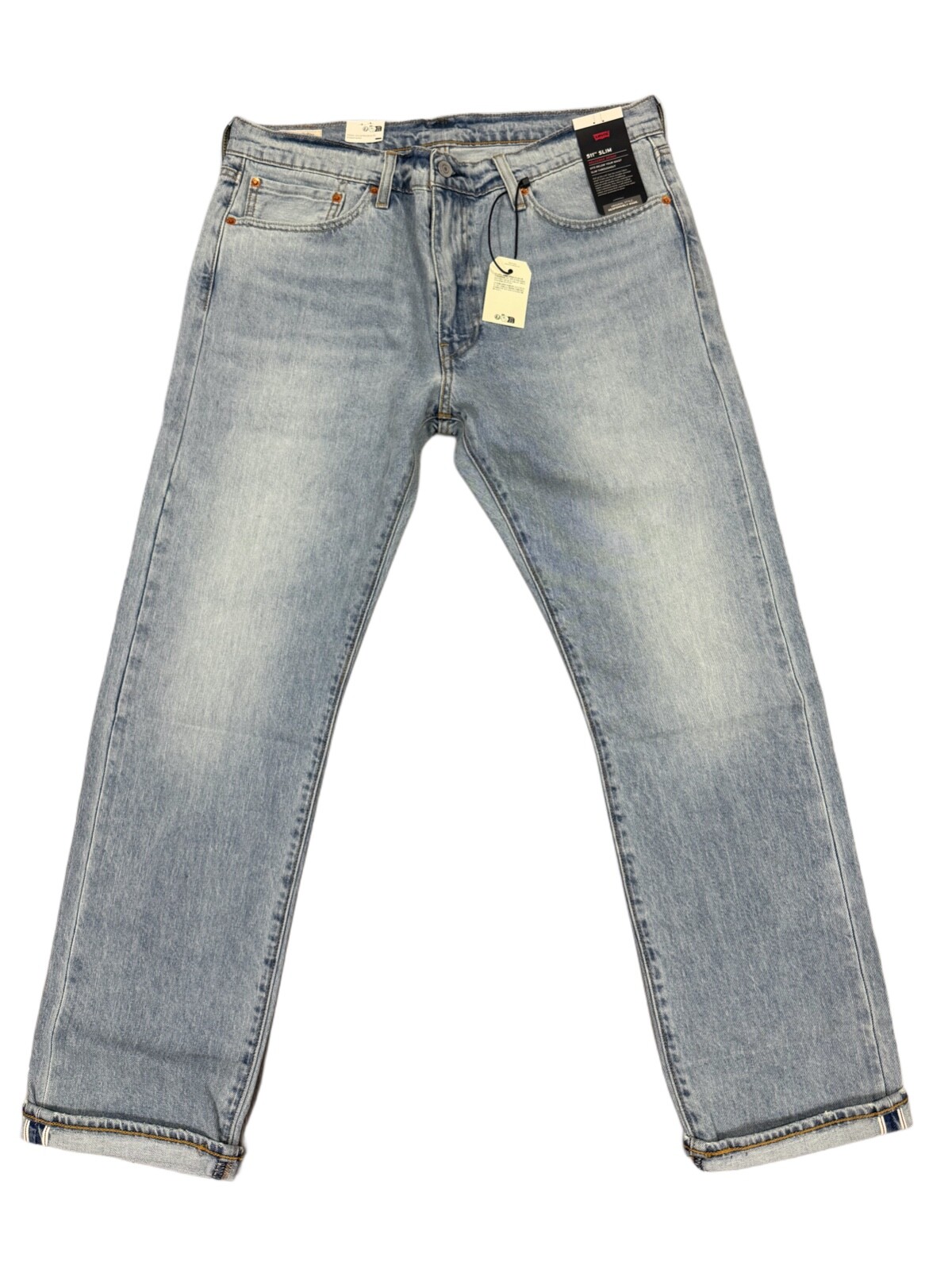 Levis 511 Premium Slim Fit Selvedge Denim Jeans Color Light Wash 045115838