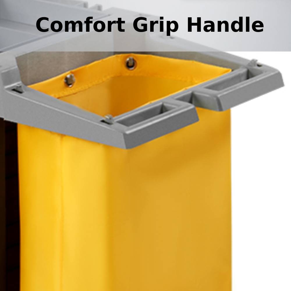 Commercial Traditional Cleaning Janitorial Room Service Housekeeping Cart Gray