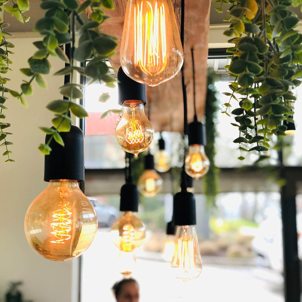 Plug in Hanging Light Kit, Retro Hanging Lights with Plug in Cord, E26 E27