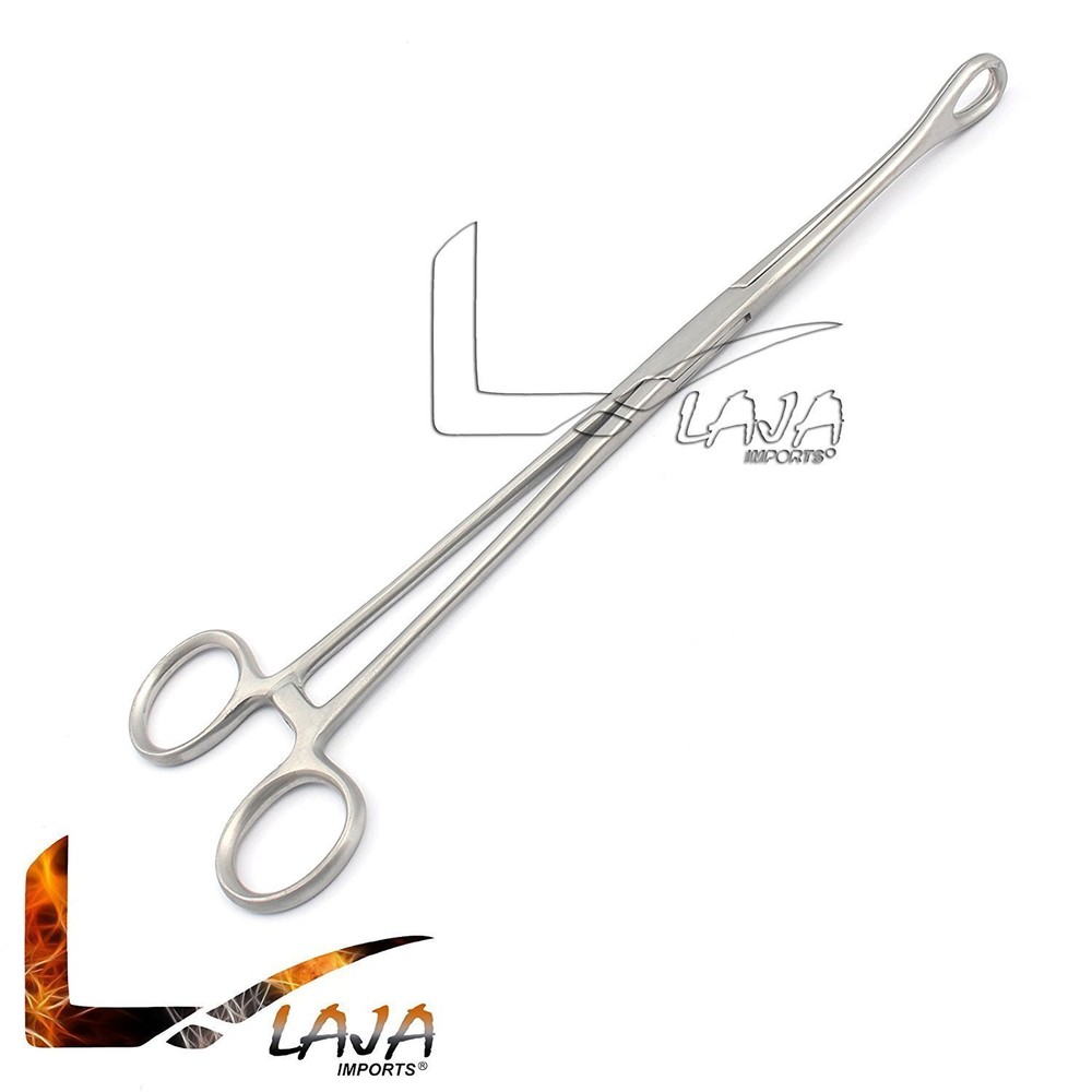 FOERSTER SPONGE Forceps Surgical Veterinary Instruments 9.5" Straight Serrated
