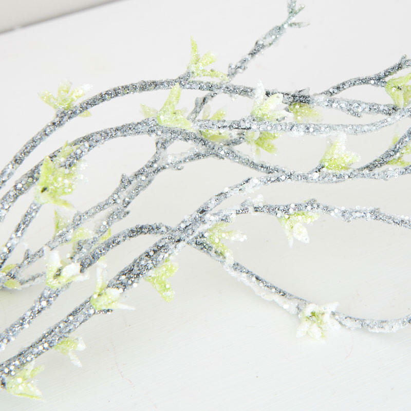Sparkling Twig and Leaf Spray