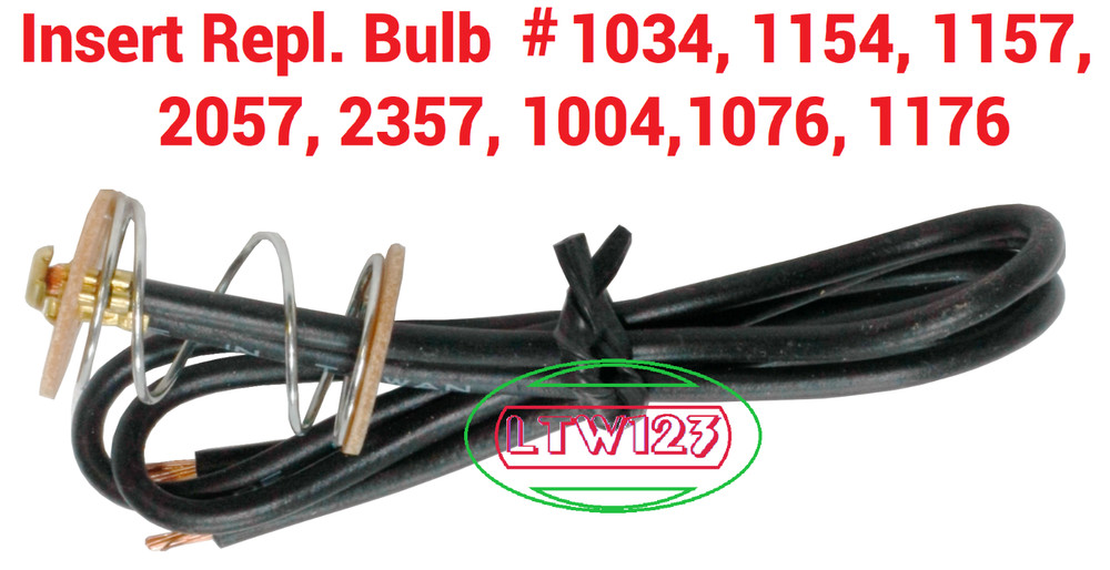 (2) Insert Bulb Socket fit Bulb # 1157, 2057, 1142, 1076,