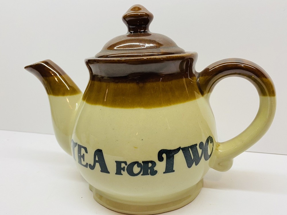 Vintage 3 Tone "Tea For Two" Ceramic Tea Pot