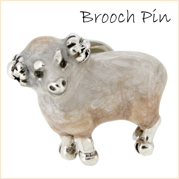 Sheep Silver Pin Brooch