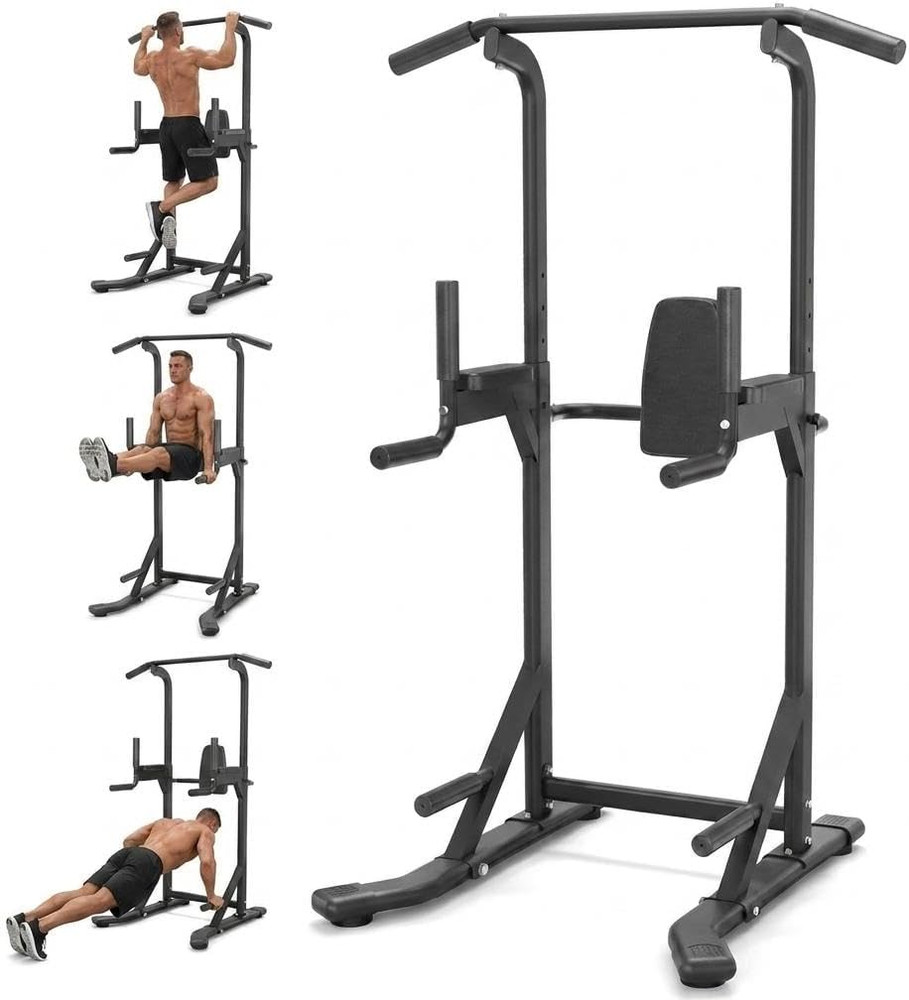 Power Tower, Heavy Duty Pull up Bar 450LB Capacity, Multi-Functional Dip Station
