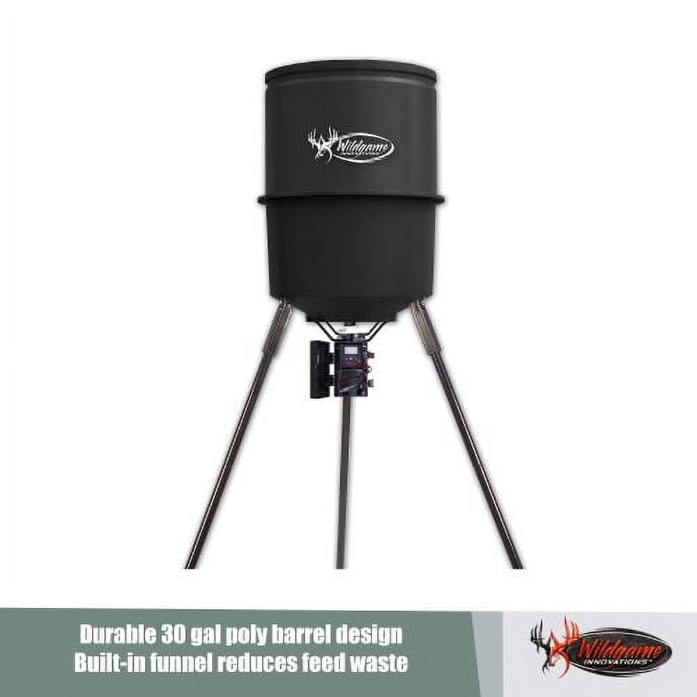 WILDGAME INNOVATIONS Quick-Set 225 lb Game Feeder with Digital Timer | Durable T